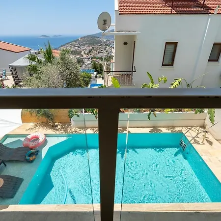Luxury Seaview 2 Bedroom In Kalkan 빌라 카스